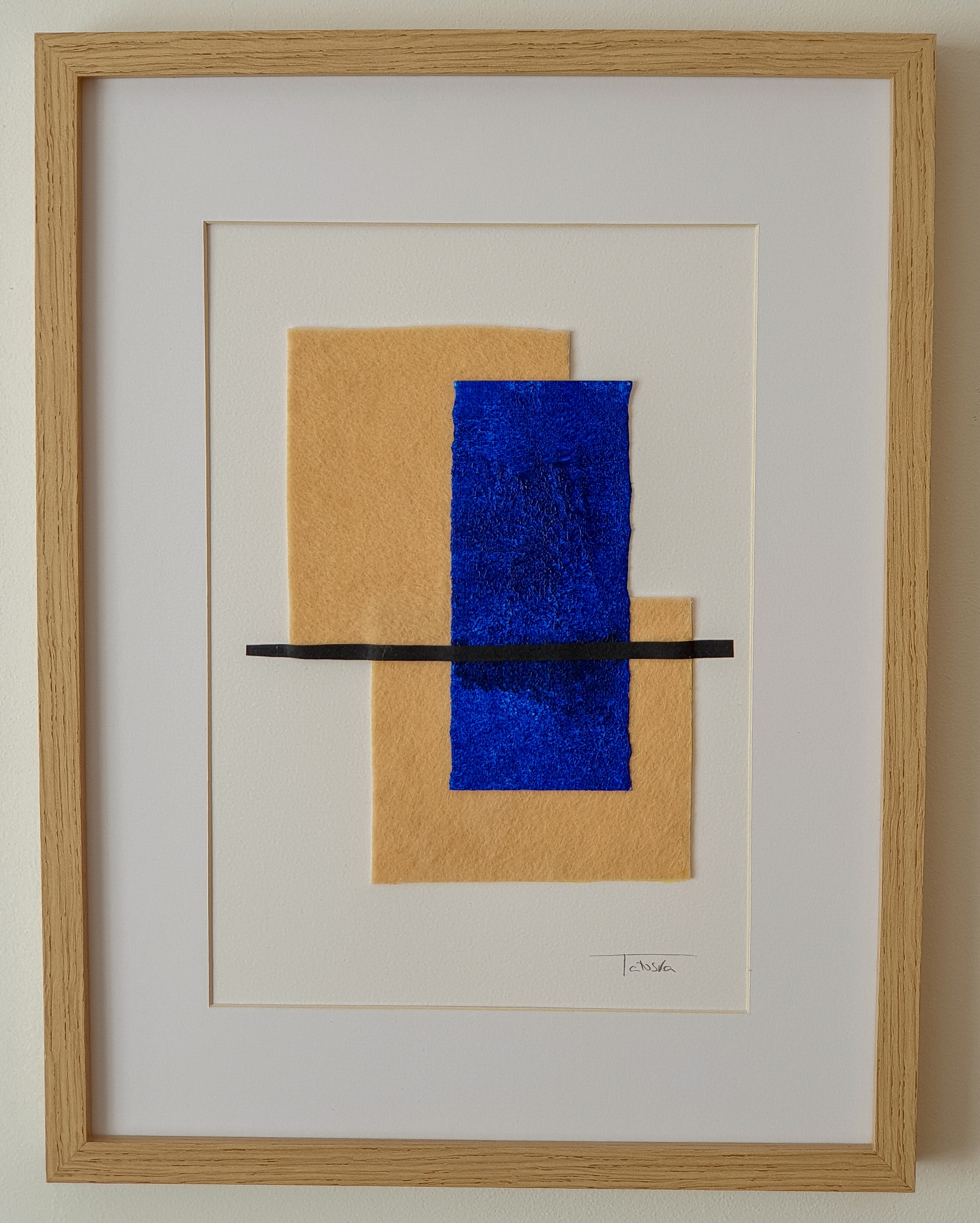 Cuadro de arte abstracto titulado "The island" de la artista de arte abstracto contemporáneo Tatuska